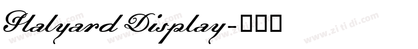 Halyard Display字体转换